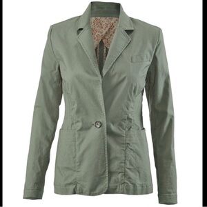 CAbi Olive Green MilitaryJacket Blazer style #207 Lightweight sz small